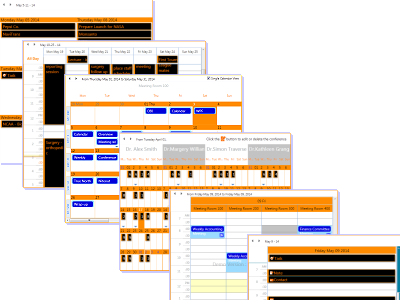 DBI Calendar WPF - Multi Column Day View, Month View, Week View -