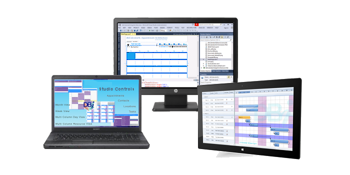 DBI Corporate Suite - Appointment Gantt Style Scheduling UI Design Information Mining Component Software