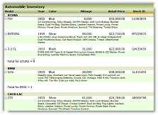 Studio Controls for COM - ctList Reporting Demo