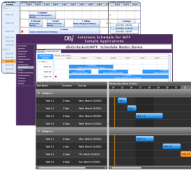 DBI Solutions  Schedule - ActiveX, Silverlight, WinForms, WPF
