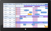 Solutions Schedule for Silverlight - Royalty Free Drag and Drop Gantt style ERP Schedule control