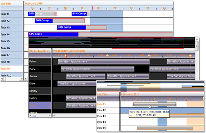 Solutions Schedule 10 User Drawn TimeBars | WPF | Hit Test | TimeDate At X,Y Coordinates