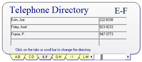 ctTabs - ActiveX  COM Tab Strip Control - by DBI Technologies Inc. - found in Studio Controls COM