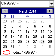 ctxDropDate32 -  Unicode ActiveX Drop Down Date Calendar Selection control