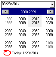 ctxDropDate - 32 bit unicode activex Drop Down Date presentation selection control