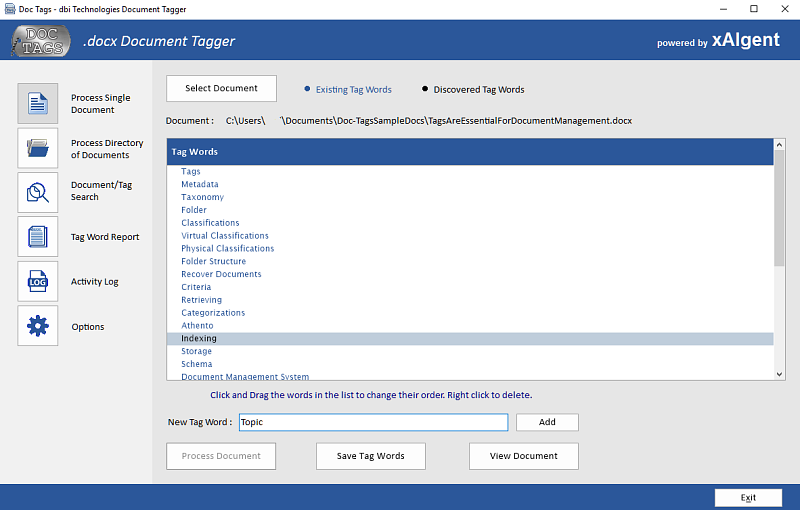 Doc-Tags Automatic Document Description Tagging - by DBI Technologies Inc.