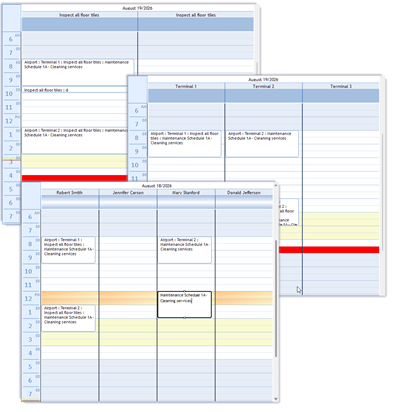 Studio Controls .NET Core - dbicDayView Control - Appointment Scheduling + Resource Allocation