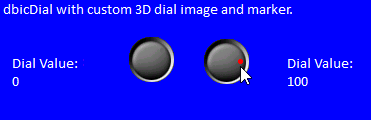Studio Controls .NET Core - dbicDial Custom DashBoard Radio, Music Style Dial presentations