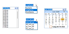 Studio Controls .NET Core - DropDate Calendar and Date Selection Control