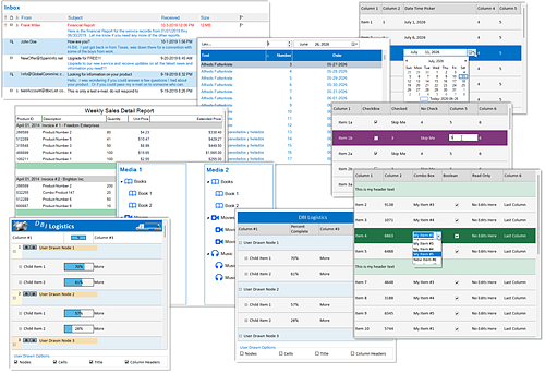 dbicListView - Studio Controls .NET Core - Grid-like ListView and TreeView Data Visualization