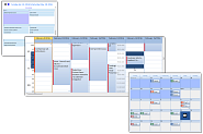 ctxCalendar - Three Scheduling Viewis in ONE control