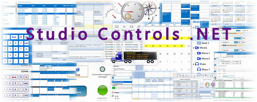 Studio Controls .NET - UI and UX Design and Scheduling Controls for Windows Forms