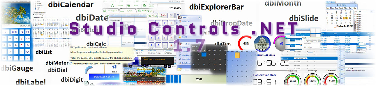 Studio Controls .NET v1.7 - the Perfect Companion for Solutions Schedule .NET Enterprise