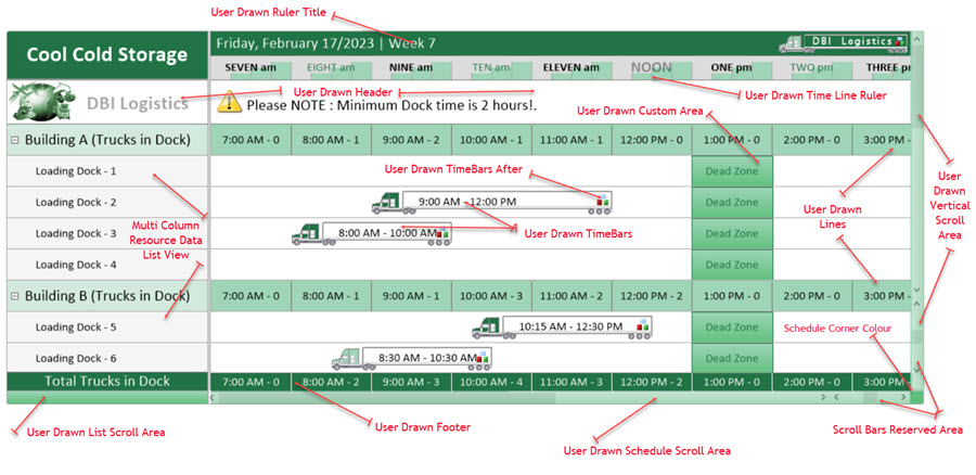 Solutions Schedule .NET Enterprise v9 - UserDrawn Features