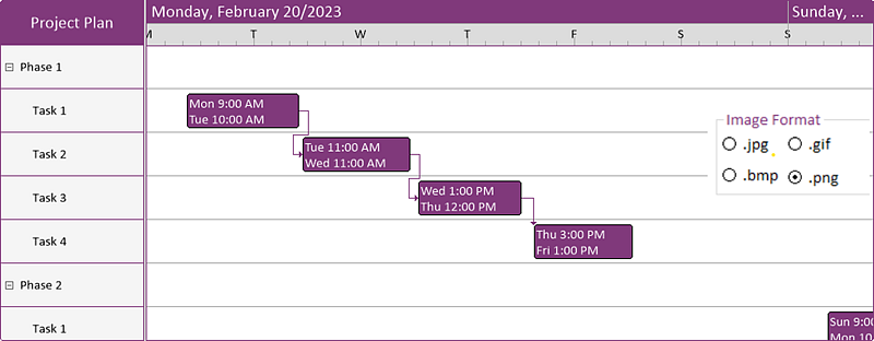 Solutions Schedule .NET v9 - Built-in Reporting Output Formats