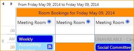 DBI Technologies - Calendar WPF User Drawn Navigation - Day | Resource View, Month View, Week View