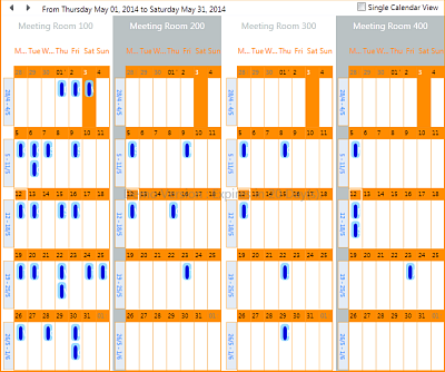 DBI Technologies Inc - DBI Calendar WPF - Multi Month Calendar View