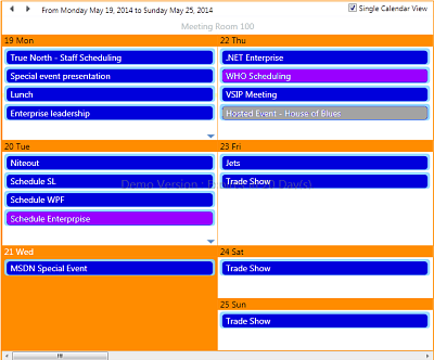 DBI Technologies Inc - DBI Calendar WPF - Week View