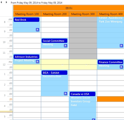 DBI Technologies Inc - DBI Calendar WPF - Multi Column Resource View