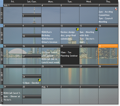 Studio Controls for COM - Calendar Zune Style