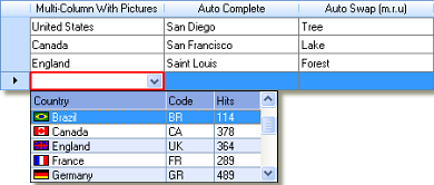 Studio Controls  for COM - Grid Data Types Demo