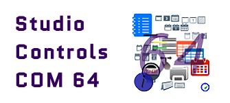 Studio Controls COM 64 - Appointment Scheduling, Calendars, Reporting, Data Entry + Presentation, UI Design for 64-Bit ActiveX Devlopment