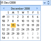 ctDropDate - ActiveX COM Drop down date selection control - by DBI Technologies Inc. - found in Studio Controls COM