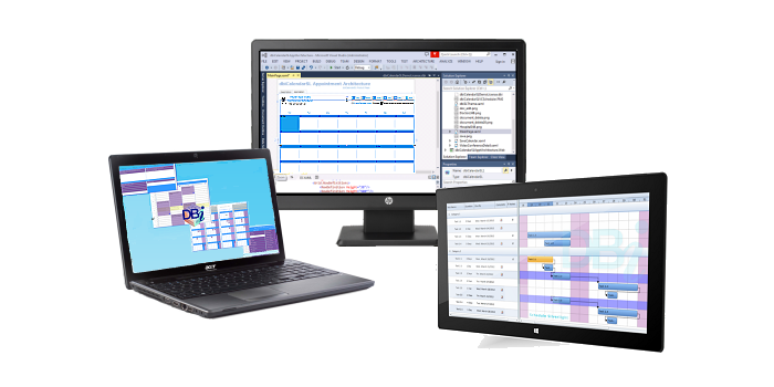 DBI Corporate Suite - Appointment Gantt Style Scheduling UI Design Information Mining Component Software