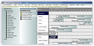Staff Scheduler Pro -  Staff, Employee, Resource Planning and Scheduling commercial  software - quick to set up, faster to use