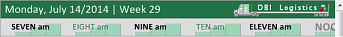 DBI Technologies Inc. - Solutions Schedule .NET v7 - Variable Time Line Ruler