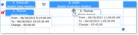 Solutions Schedule for Silverlight Drag and Drop Resource Management