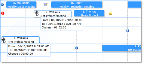 Solutions Schedule for Silverlight Drag and Drop Resource Management vertical movement