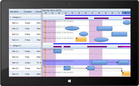 Solutions Schedule for Silverlight - Sample Applications | Schedule Notes Drag and Drop