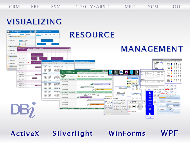 DBI Technologies Inc. - Enterprise Component Software - Scheduling and UI Design for ActiveX  COM  Silverlight  Windows  XAML  Silverlight  WPF