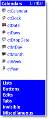Studio Controls COM - ctxListBar - Outlook Style List Bar Control