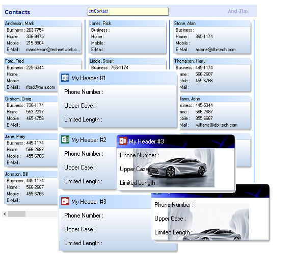 ctxContact - 64 Bit and 32 Bit ActiveX Contact / Rolodex control