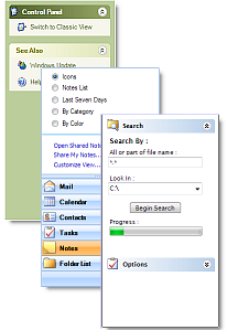 dbi ExplorerBar - Outlook Explorer, list and navigation bar - studio controls .NET