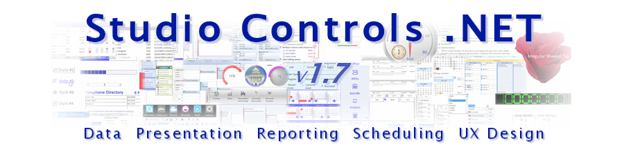 Studio Controls .NET - UI and UX Design and Scheduling Controls for Windows Forms