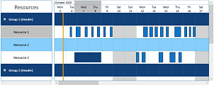 Solutions Schedule WPF - Gantt Drag Drop Scheduling Area