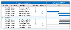 DBI Technologies Inc. - Solutions Schedule .NET v7 - List view - Tree view area