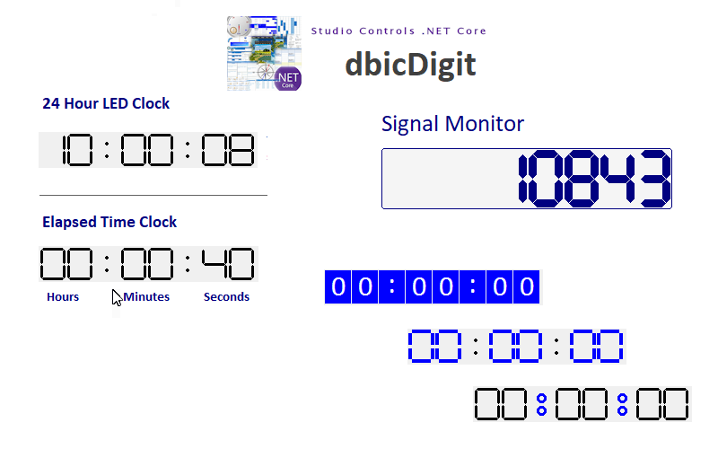 dbicDigit - Studio Controls .NET Core