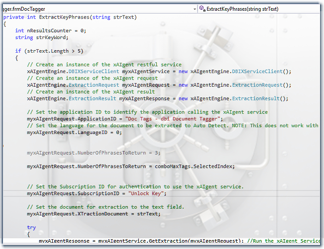 Unlock Enterprise Infomrational Assets - xAIgent RESTful API Code Sample